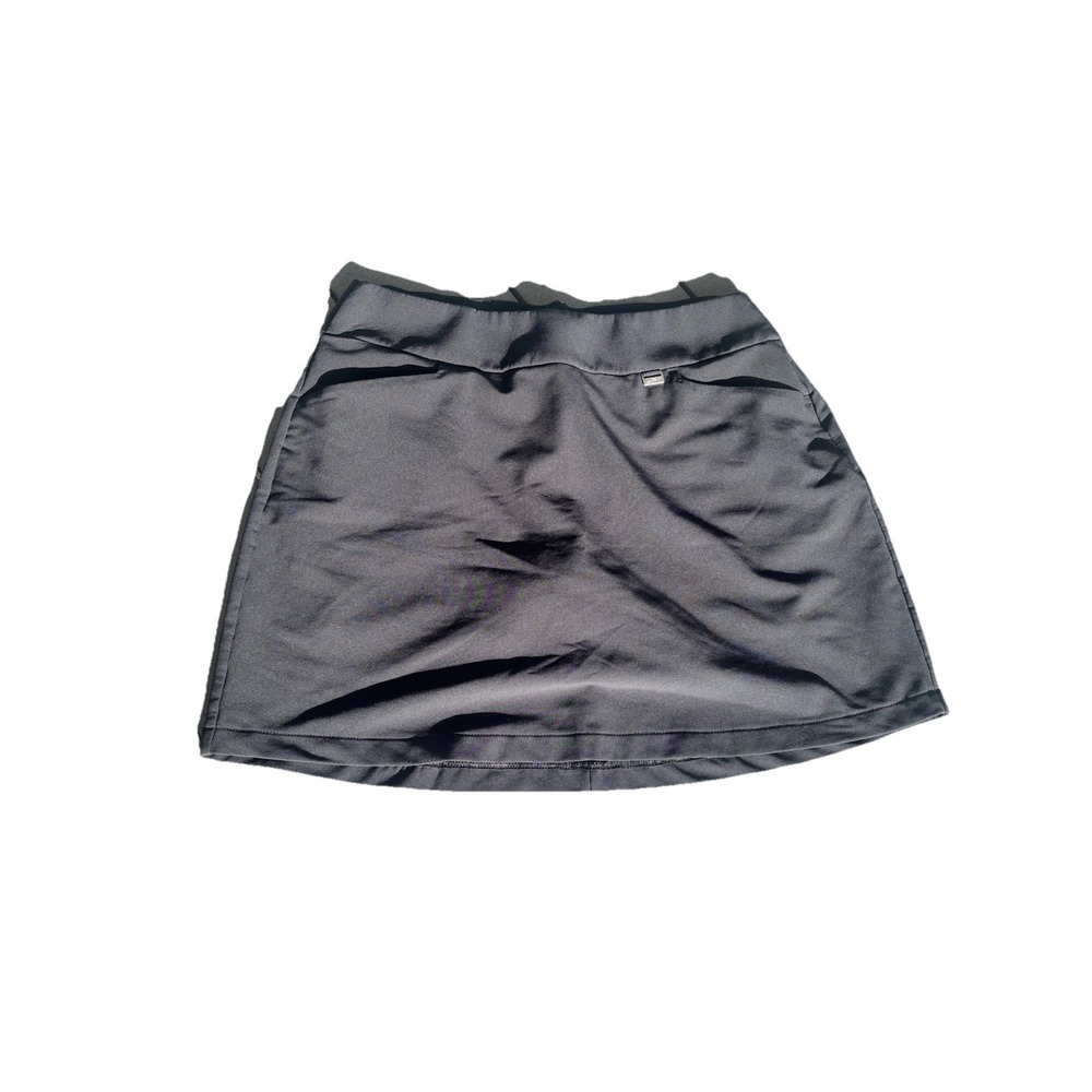 Greg Norman Black Golf Skirt Skort Woman's Size Medium Stretch Pockets